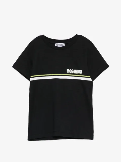 Moschino Kids playera con detalle de rayas