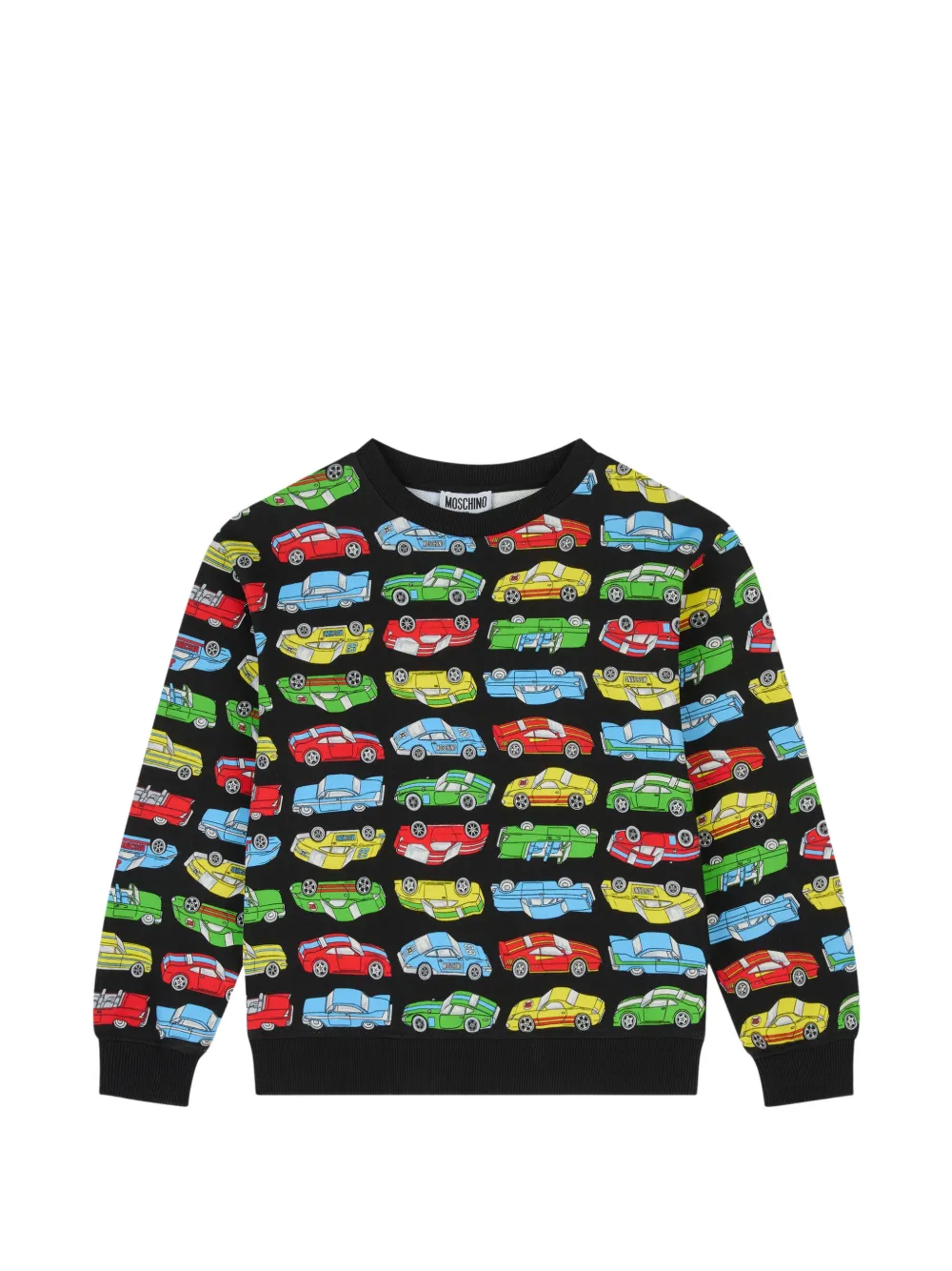 Moschino Kids car print top - Nero
