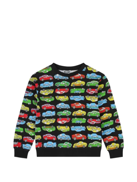 Moschino Kids top con estampado de auto