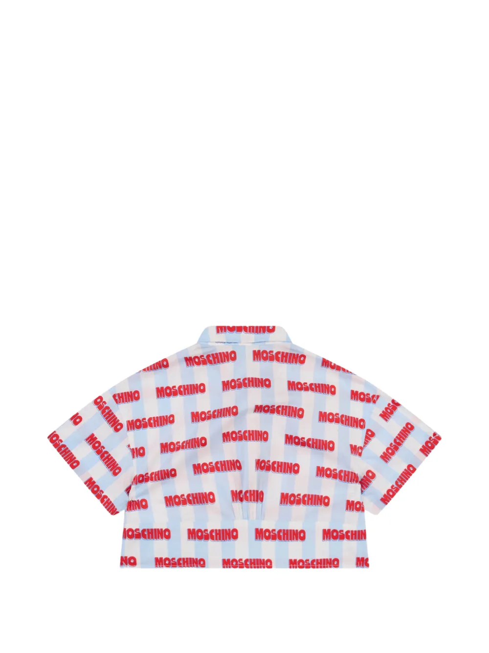 Moschino Kids Gestreept shirt Wit