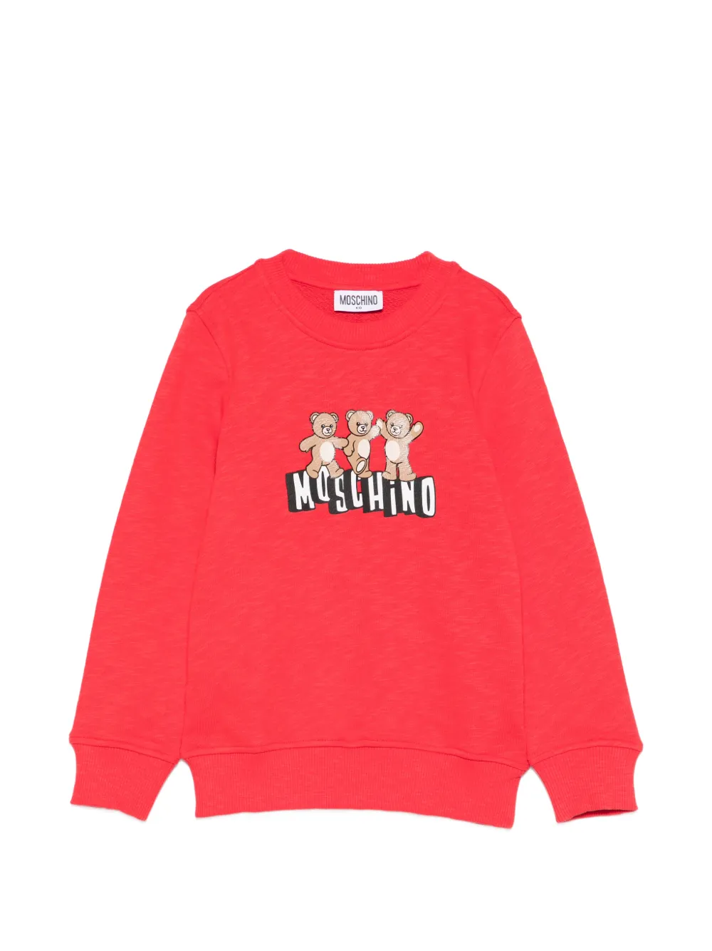 Moschino Kids teddy-graphic sweatshirt - Rosso