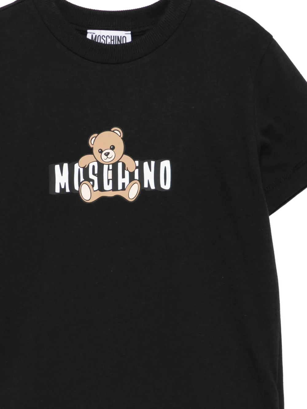 Moschino Kids T-shirt met teddybeerprint Zwart