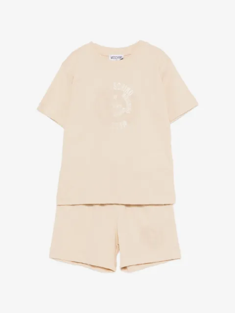 Moschino Kids logo-print shorts set