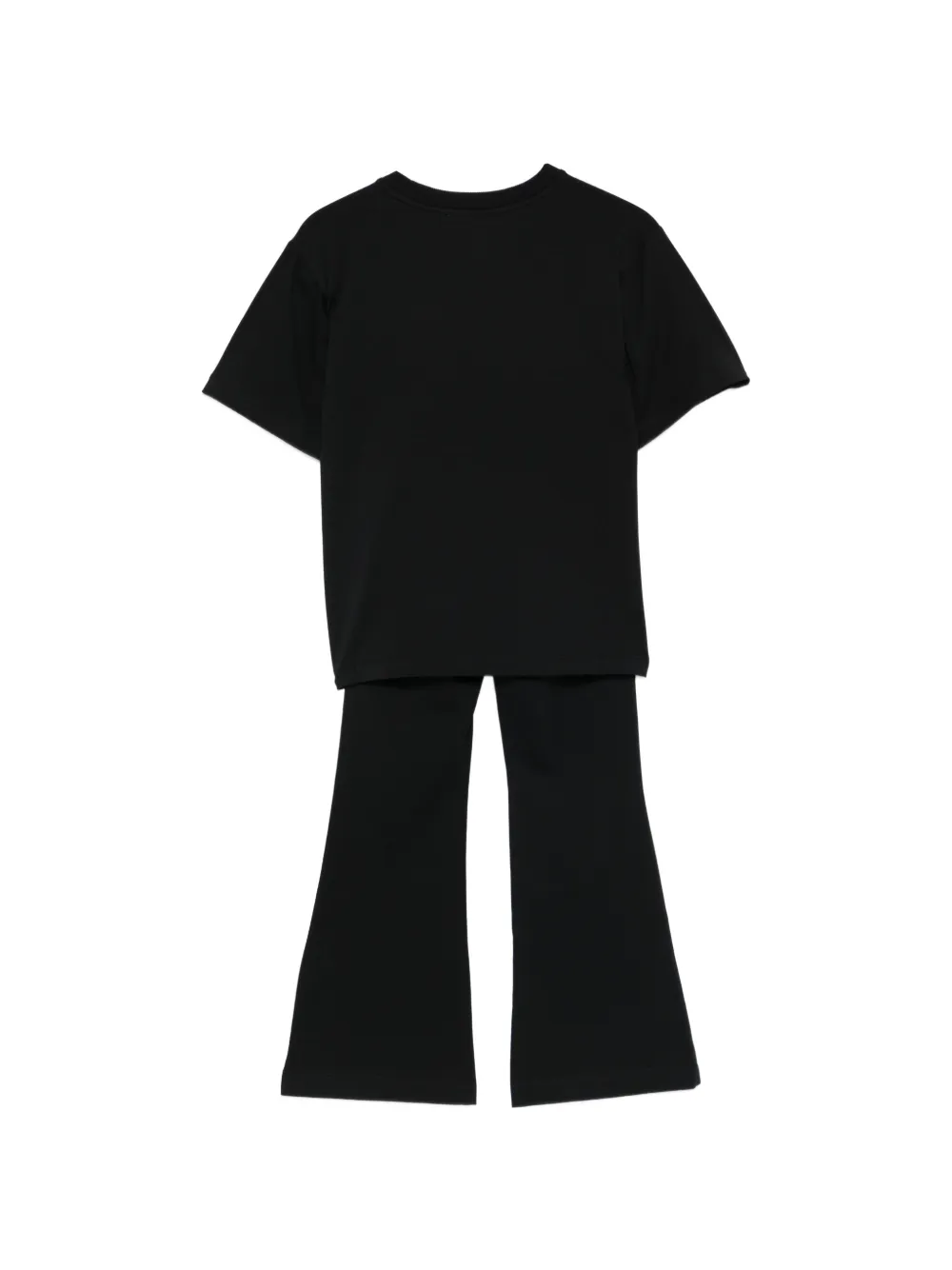 Moschino Kids Teddy Heart broek en T-shirt set Zwart
