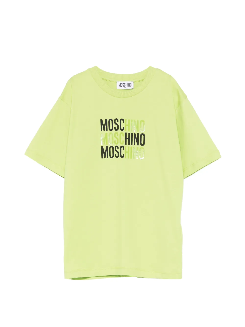 Moschino Kids logo-print T-shirt - Verde