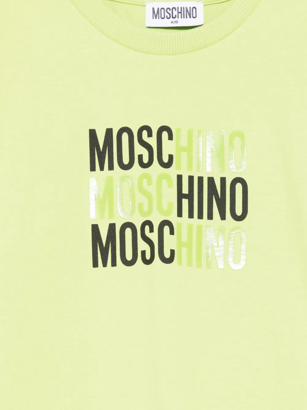  Moschino Kids Logo-print T-shirt - Green 