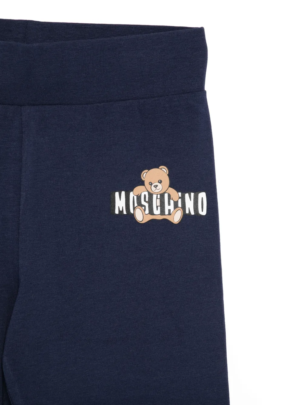 Moschino Kids Legging set met teddybeerprint Blauw