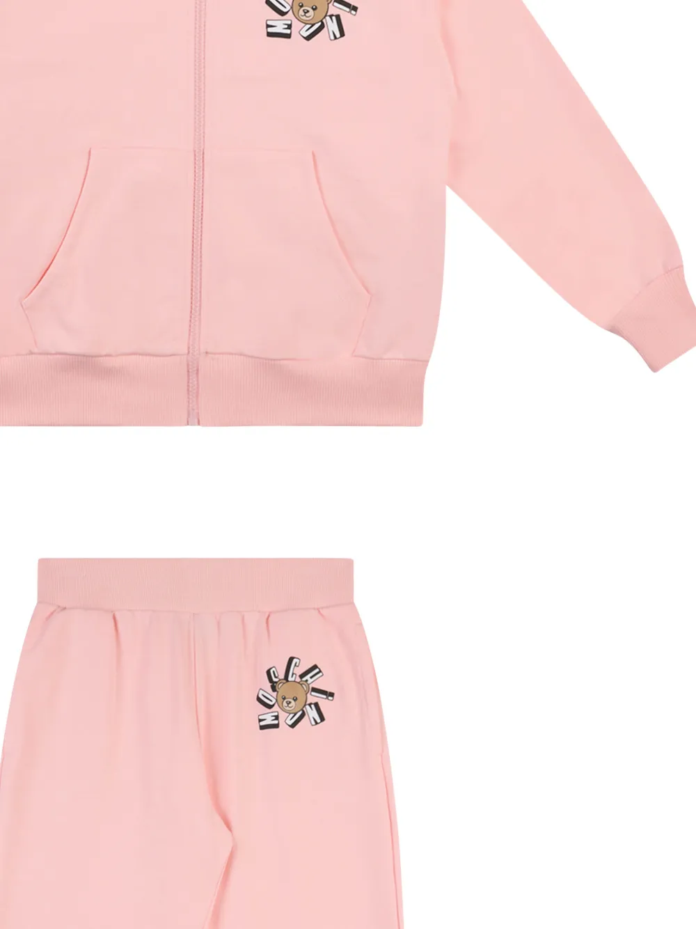 Moschino Kids Trainingspak met capuchon Roze