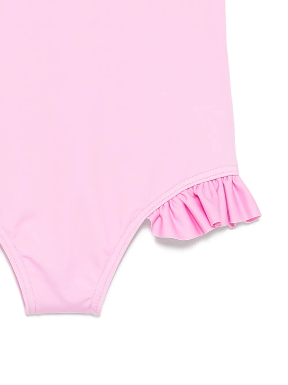 Moschino Kids Badpak met ruches en grafische print Roze