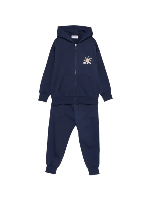 Moschino Kids sudadera con capucha y logo gráfico