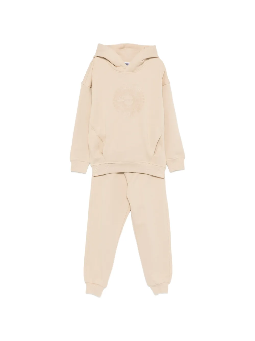 Moschino Kids hooded graphic top - Toni neutri