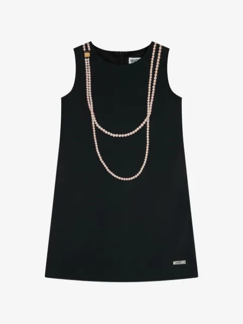 Moschino Kids pearl-print dress