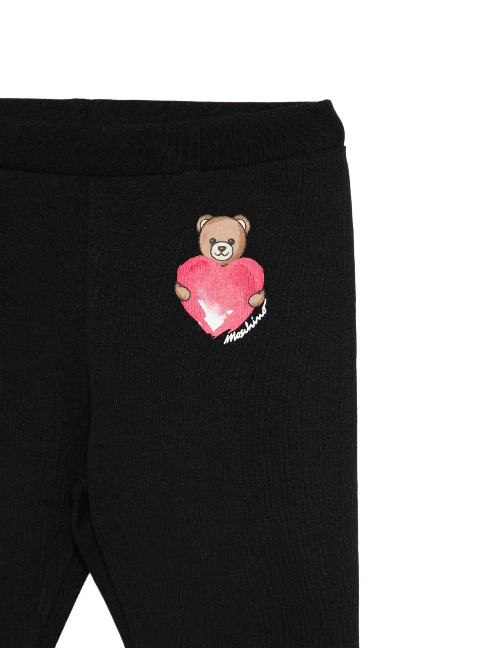 Moschino Kids Legging met teddybeerprint Zwart