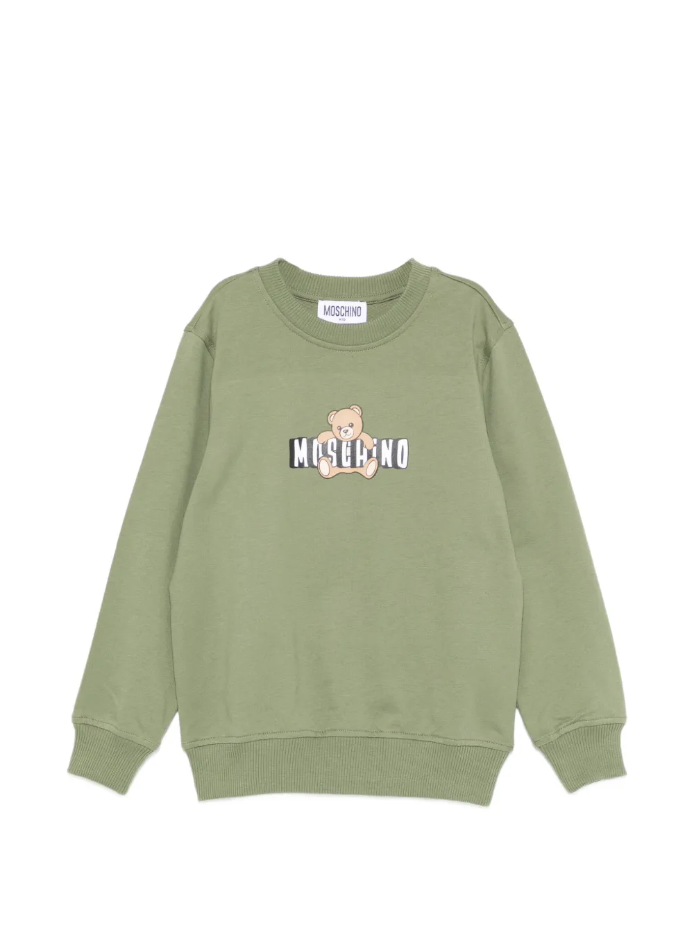 Moschino Kids teddy-graphic sweatshirt - Verde