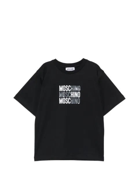 Moschino Kids playera con logo estampado