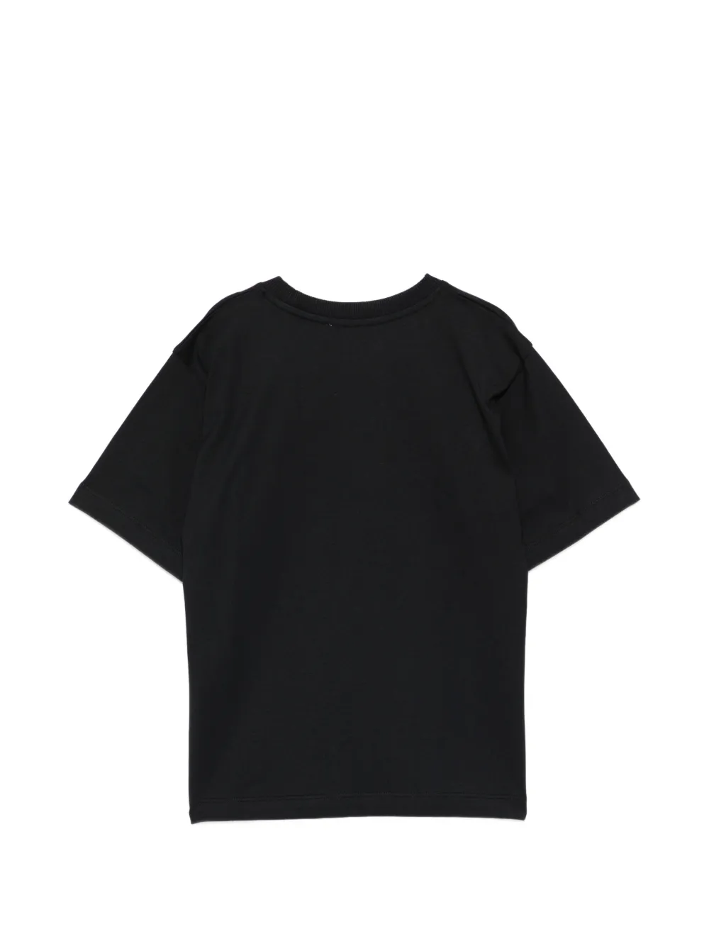 Moschino Kids T-shirt met logo Zwart