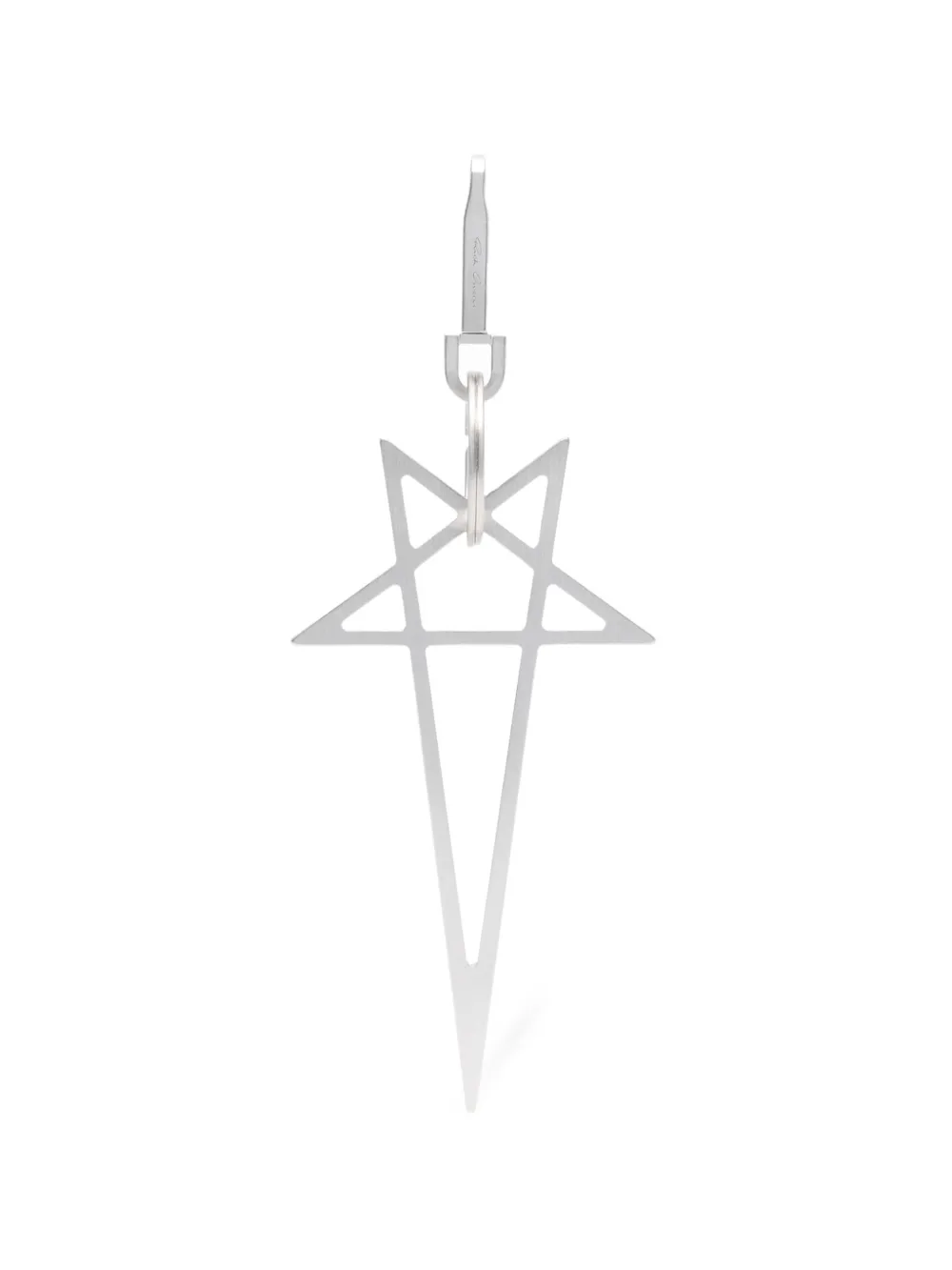 Rick Owens Pentagram necklace pendant - Argento