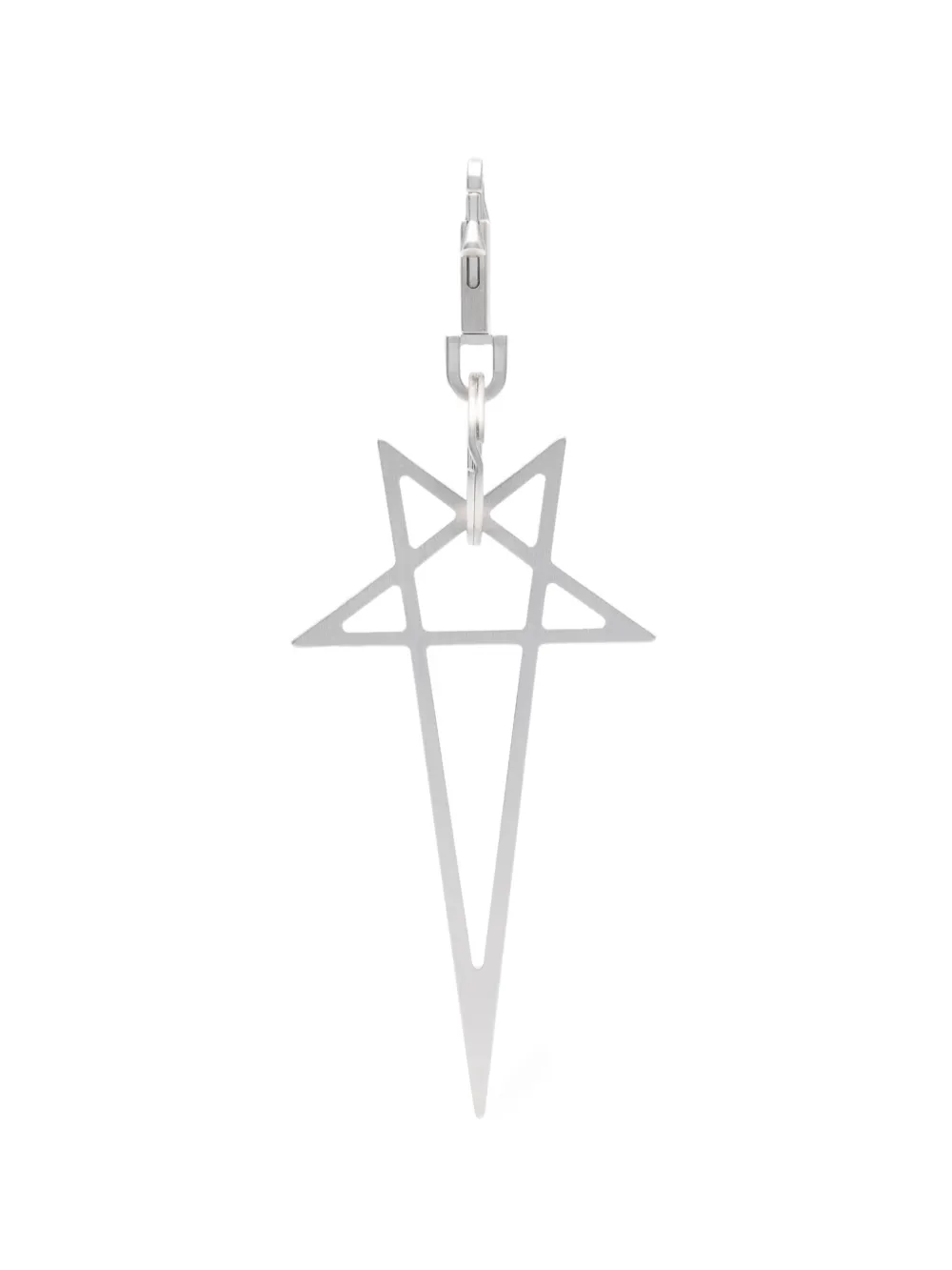 Rick Owens Pentagram Necklace Pendant | Silver | FARFETCH RO
