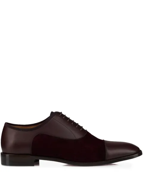 Christian Louboutin patchwork greggory brown oxford shoes