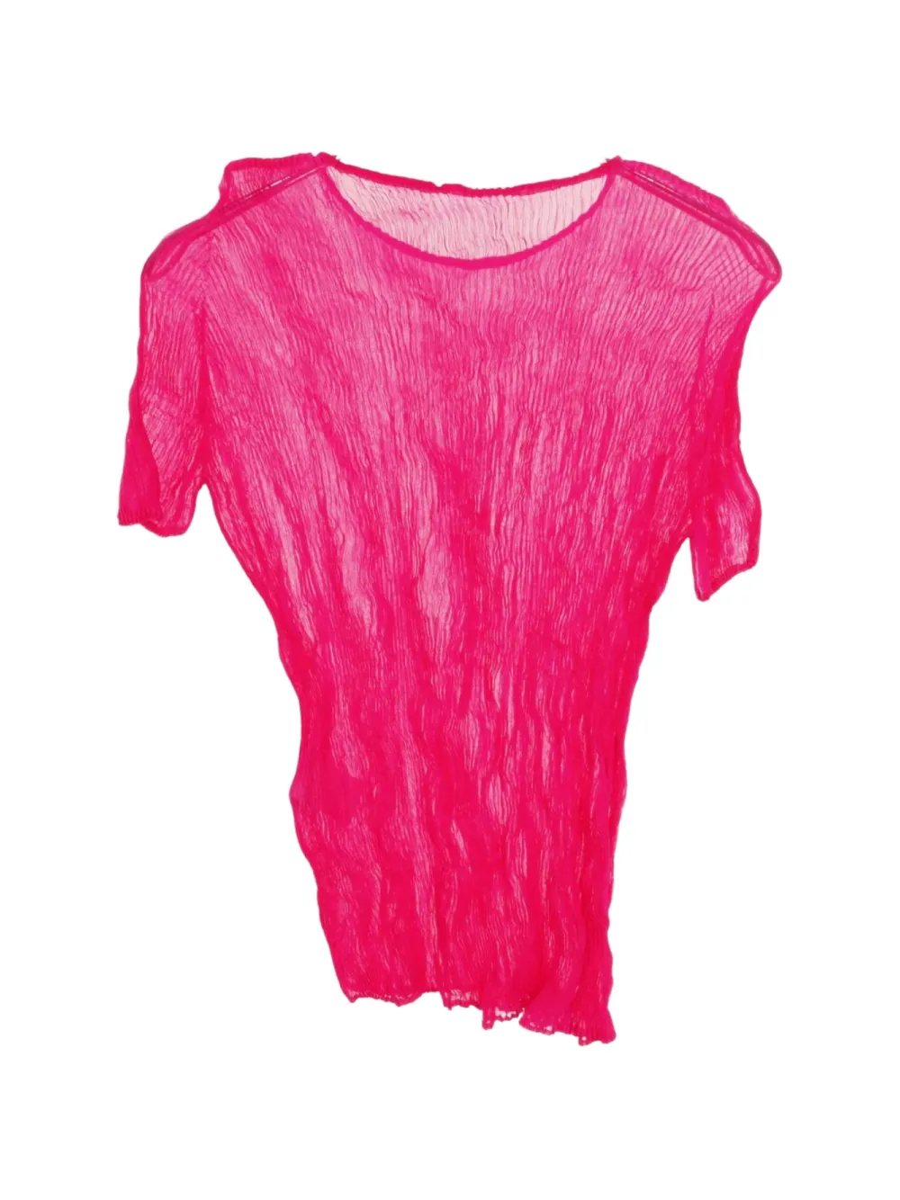 Issey Miyake Pre-Owned 2010 T-Shirt mit Falten - Rosa