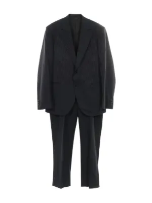 Prada pinstripe-pattern notch-lapel Suit | Blue | FARFETCH