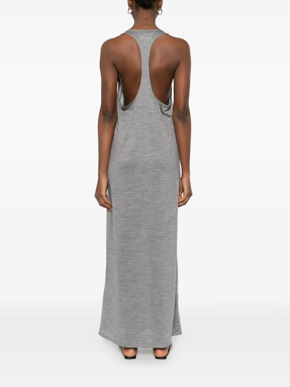 Patrizia Pepe Wollen maxi-jurk Grijs