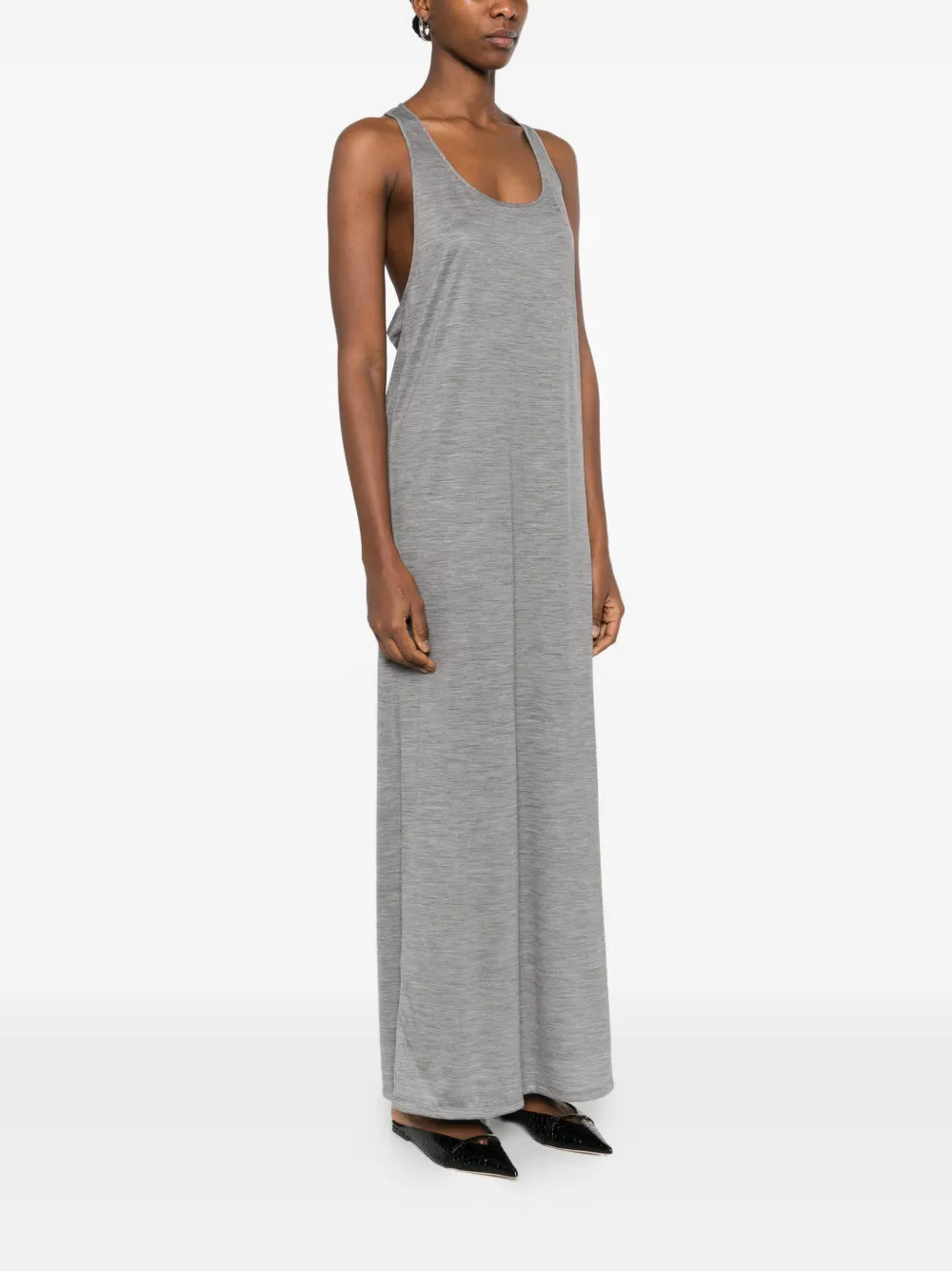 Patrizia Pepe Wollen maxi-jurk Grijs