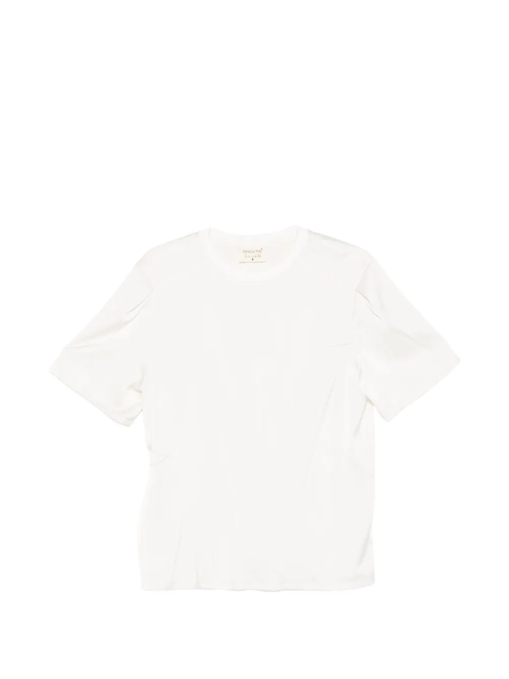 Patrizia Pepe oversized satin T-shirt - Bianco