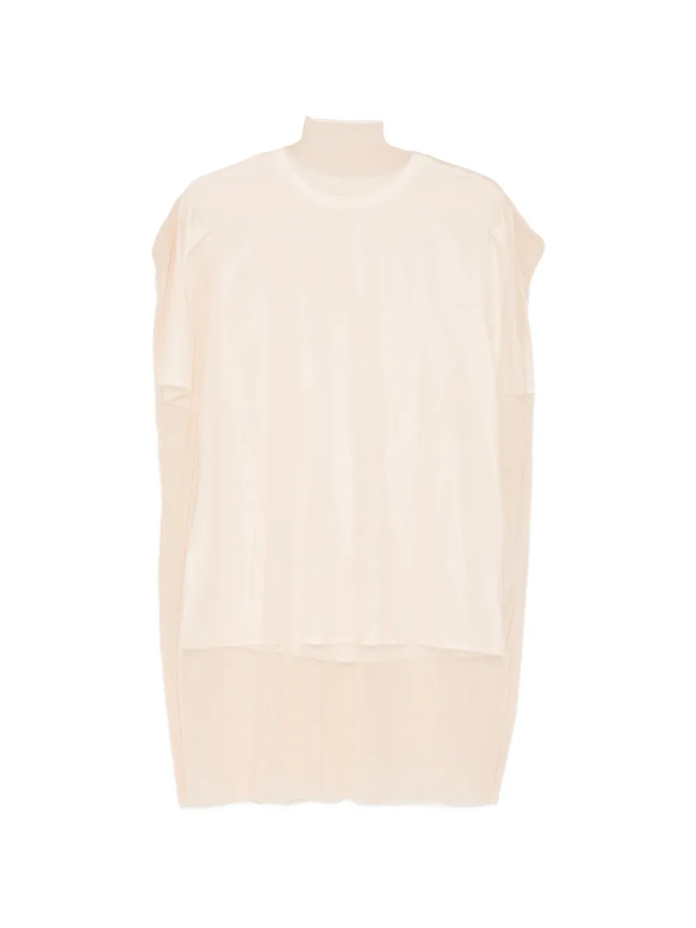 Patrizia Pepe Oversized satijnen T-shirt Wit