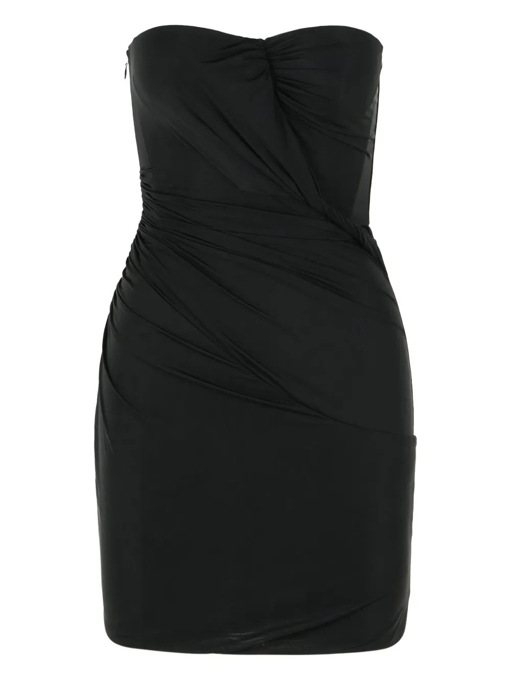 Blumarine strapless draped mini dress - Black
