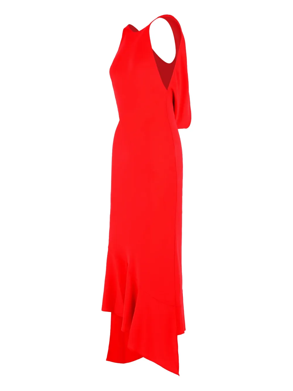  The Andamane Carmen Open-back Midi Dress - Red 