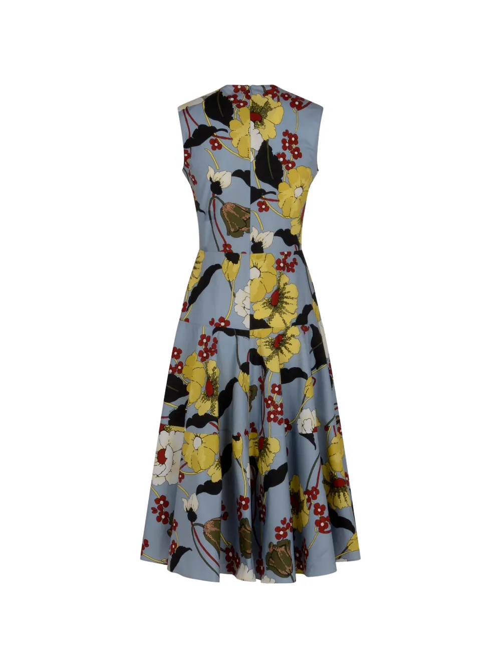 Marni floral sleeveless dress - Blauw