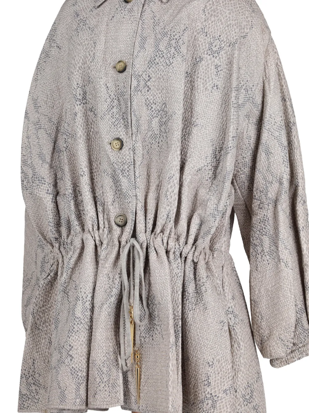 Snakeskin-Printed Jacket
