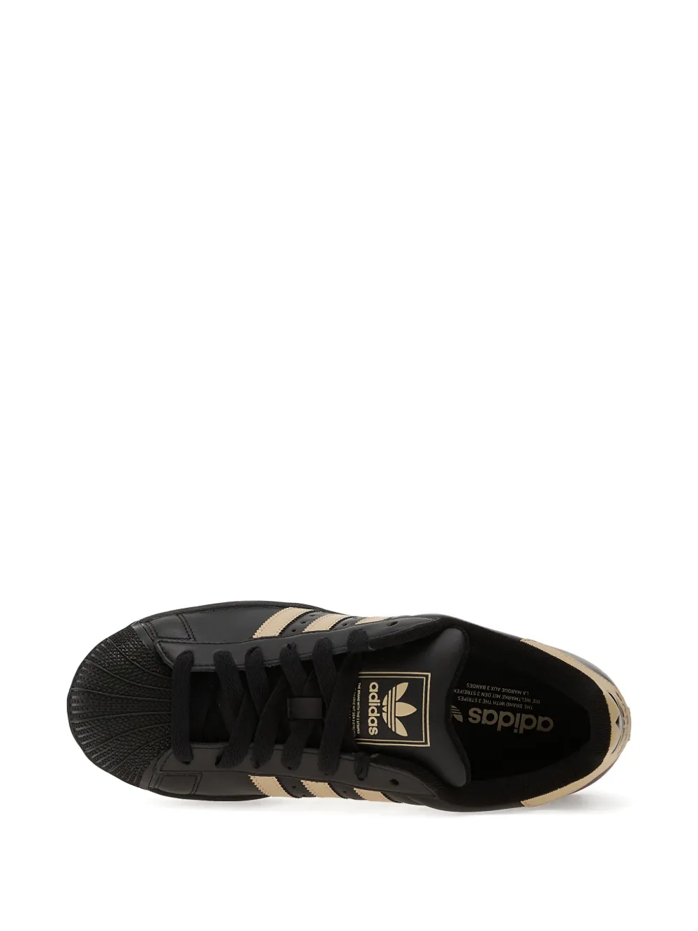 adidas Superstar II stripe sneakers Zwart