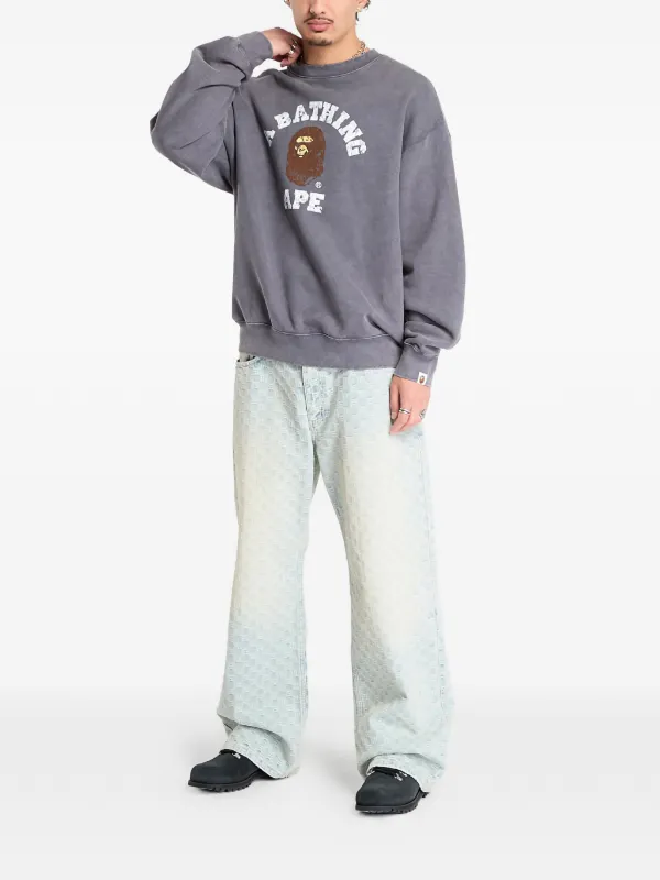 A Bathing Ape グレー トレーナー Lサイズ A BATHING APE® クルーネック スウェットシャツ | グレー | FARFETCH JP
