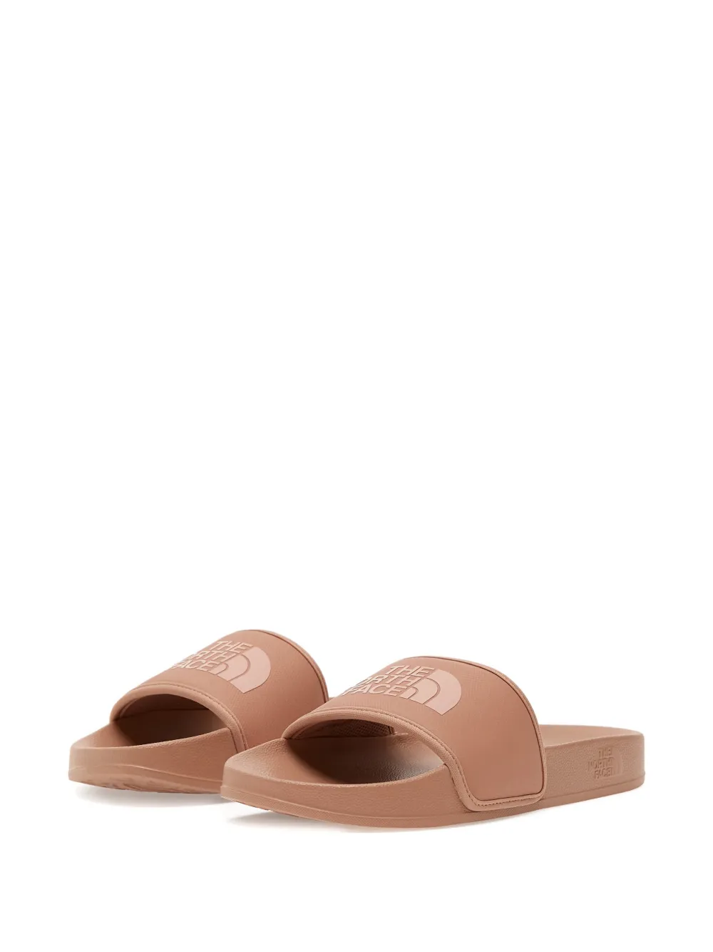 The North Face Base Camp III slippers met logo-reliëf Bruin
