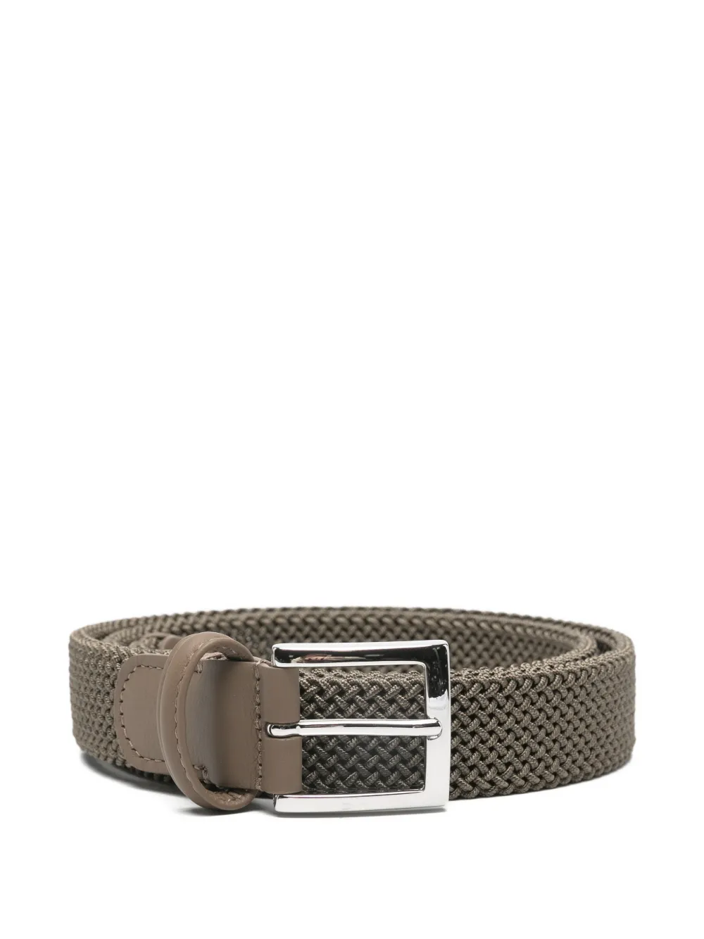 Kiton woven buckle belt - Marrone