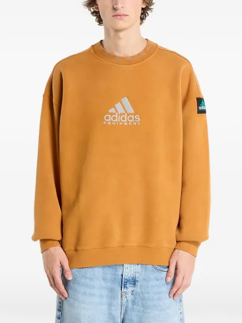 adidas Equipment reflective embroidery crew-neck sweatshirt