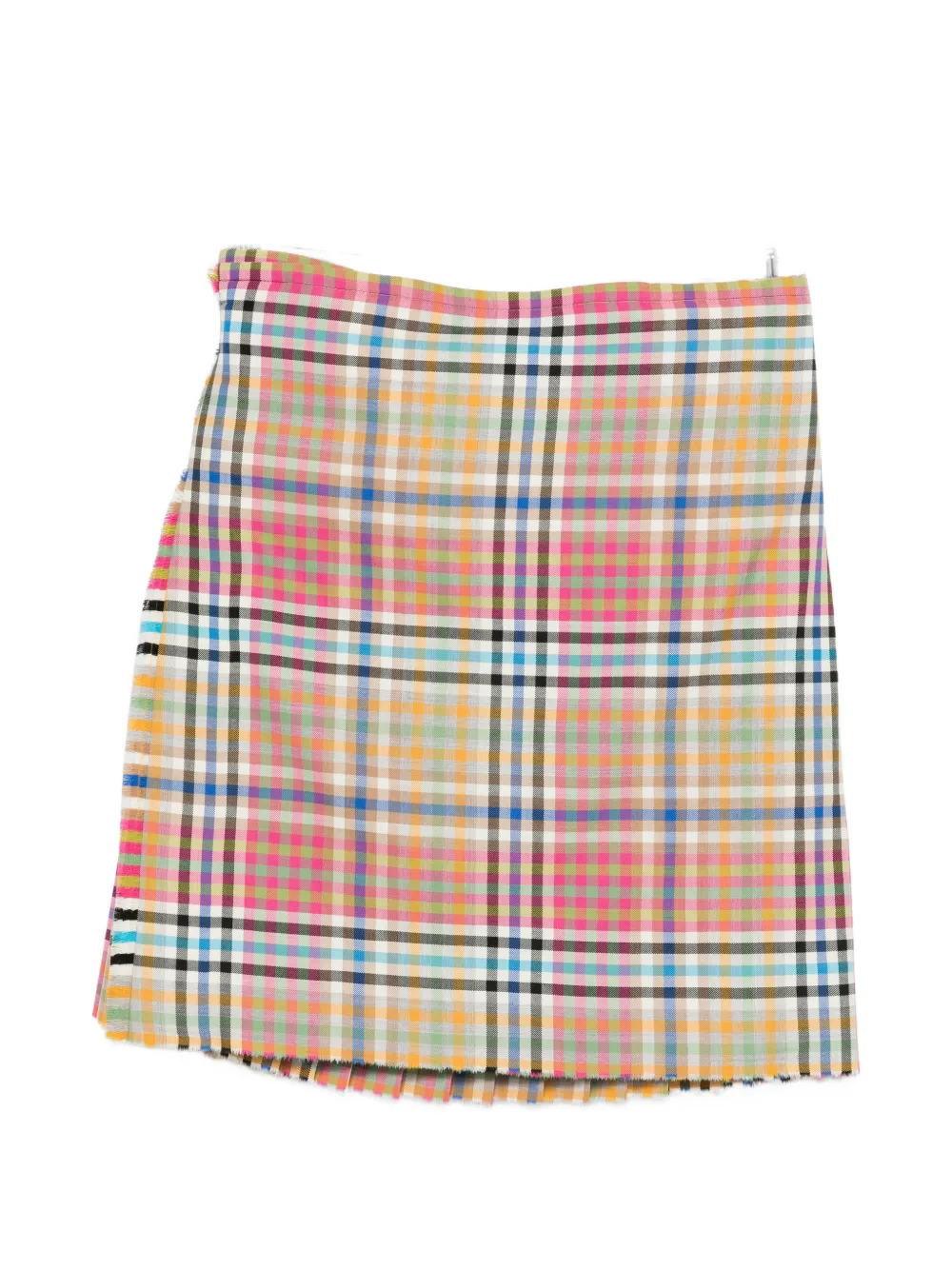 Vivienne Westwood plaid frayed skirt - Toni neutri