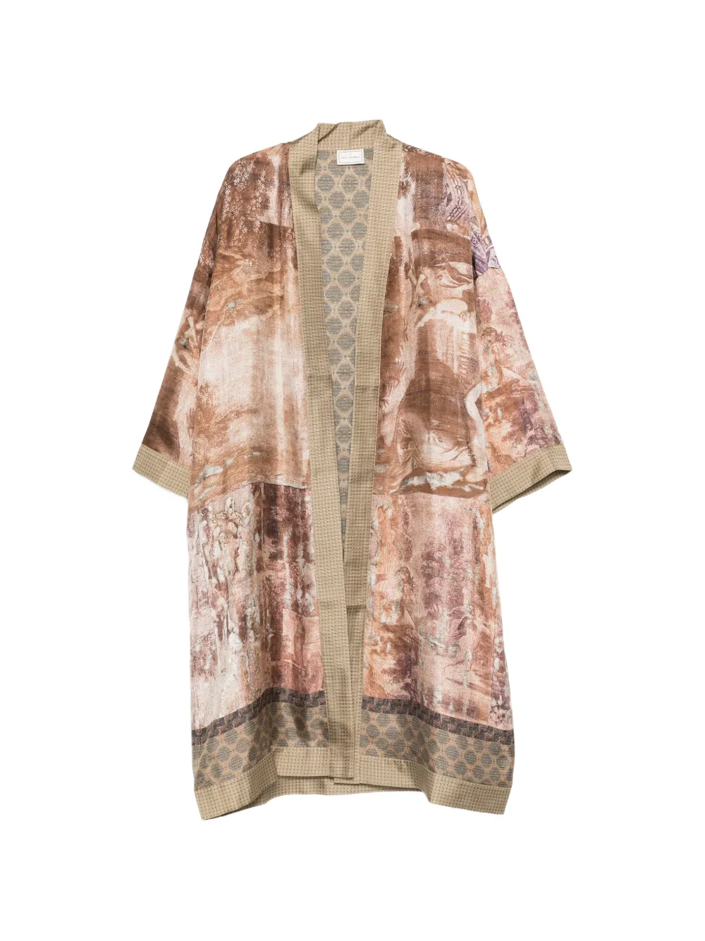 Pierre-Louis Mascia printed kimono - Marrone