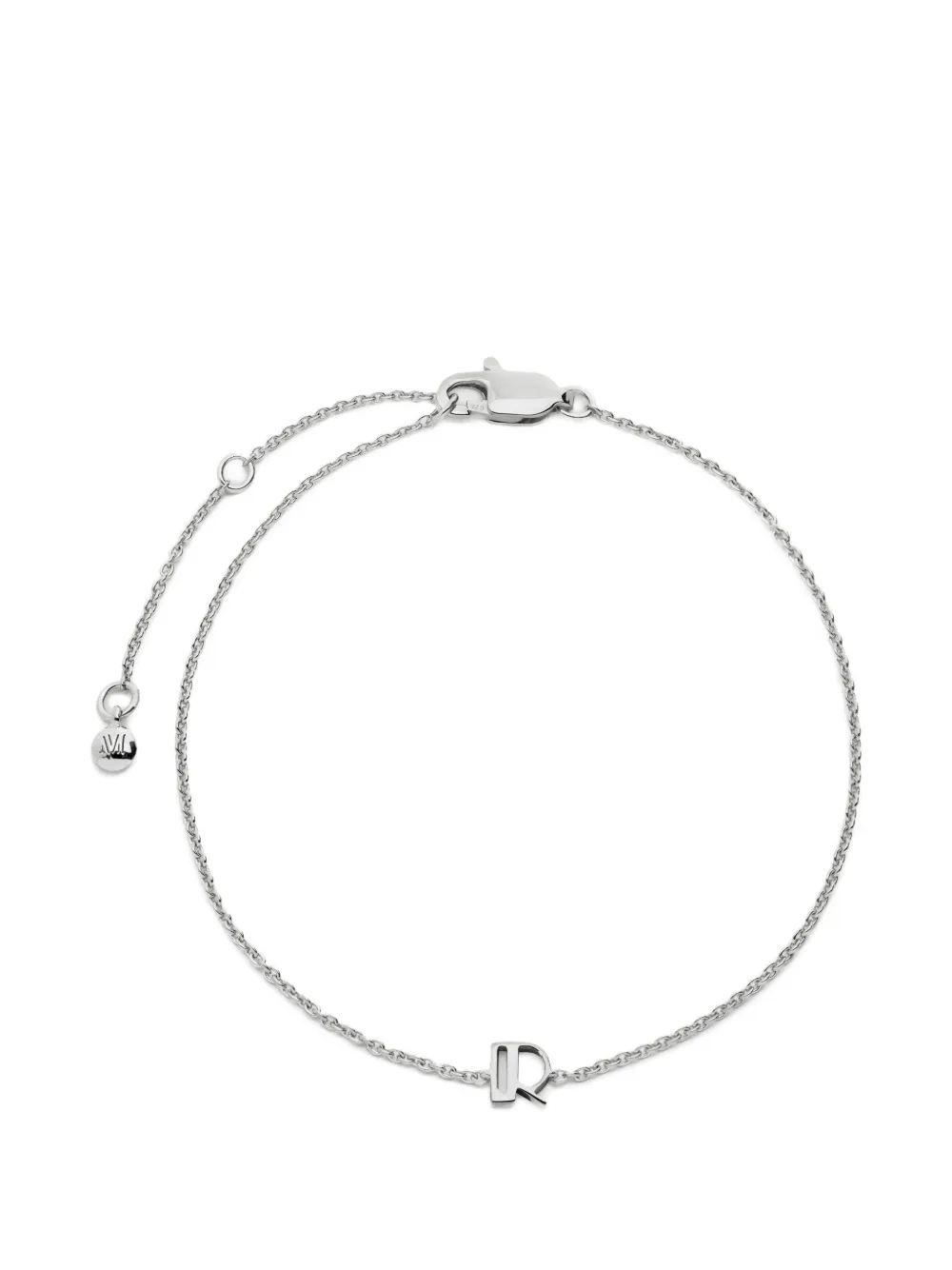 Monica Vinader Bracciale a catena Initial R - Argento