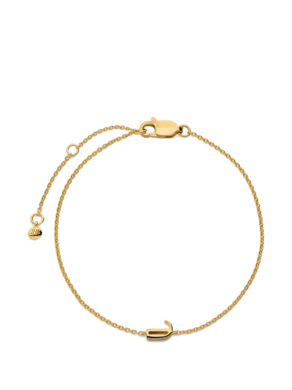 Monica Vinader Bracciale a catena Initial J - Oro