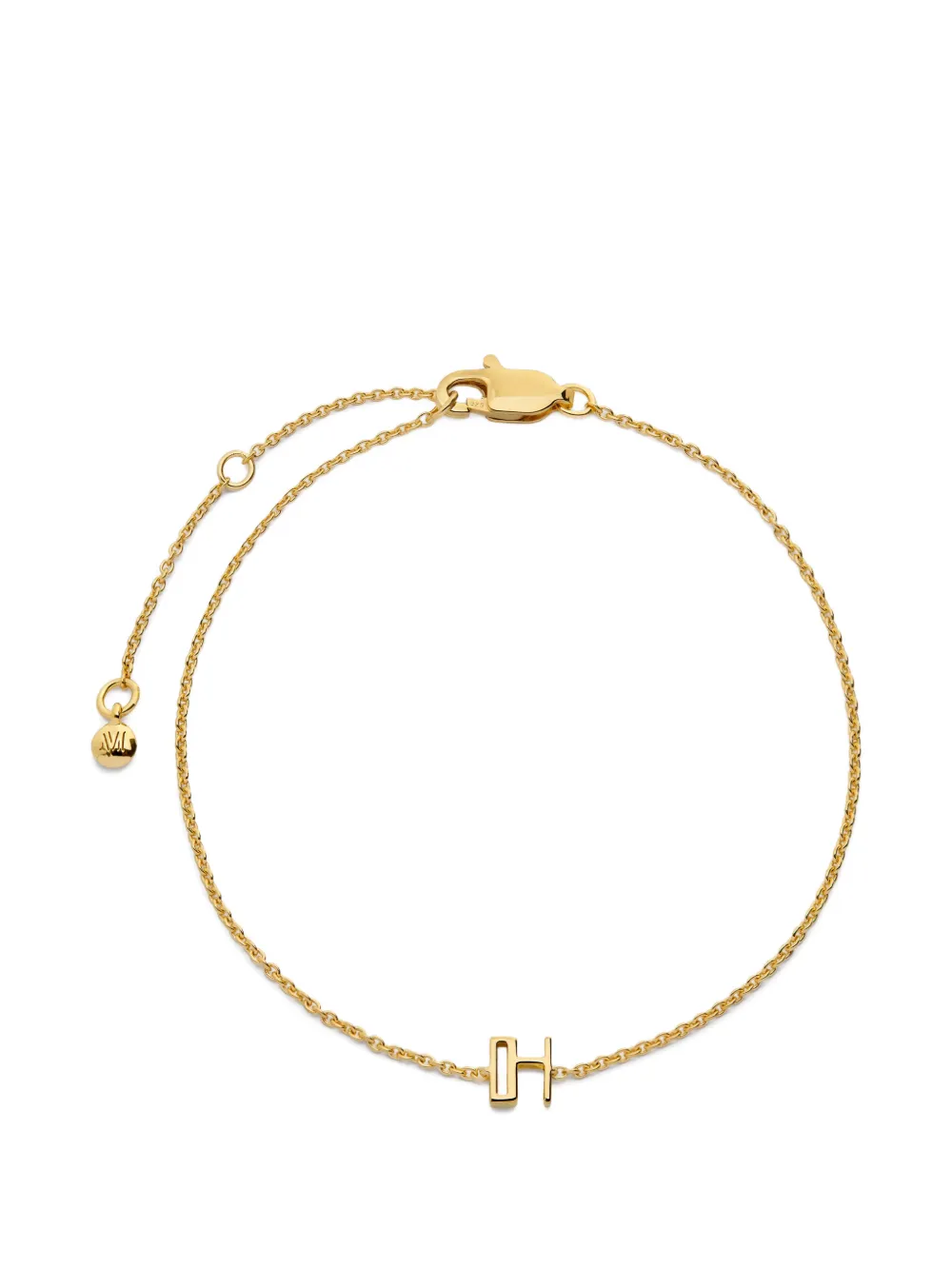 Monica Vinader Bracciale a catena Initial H - Oro