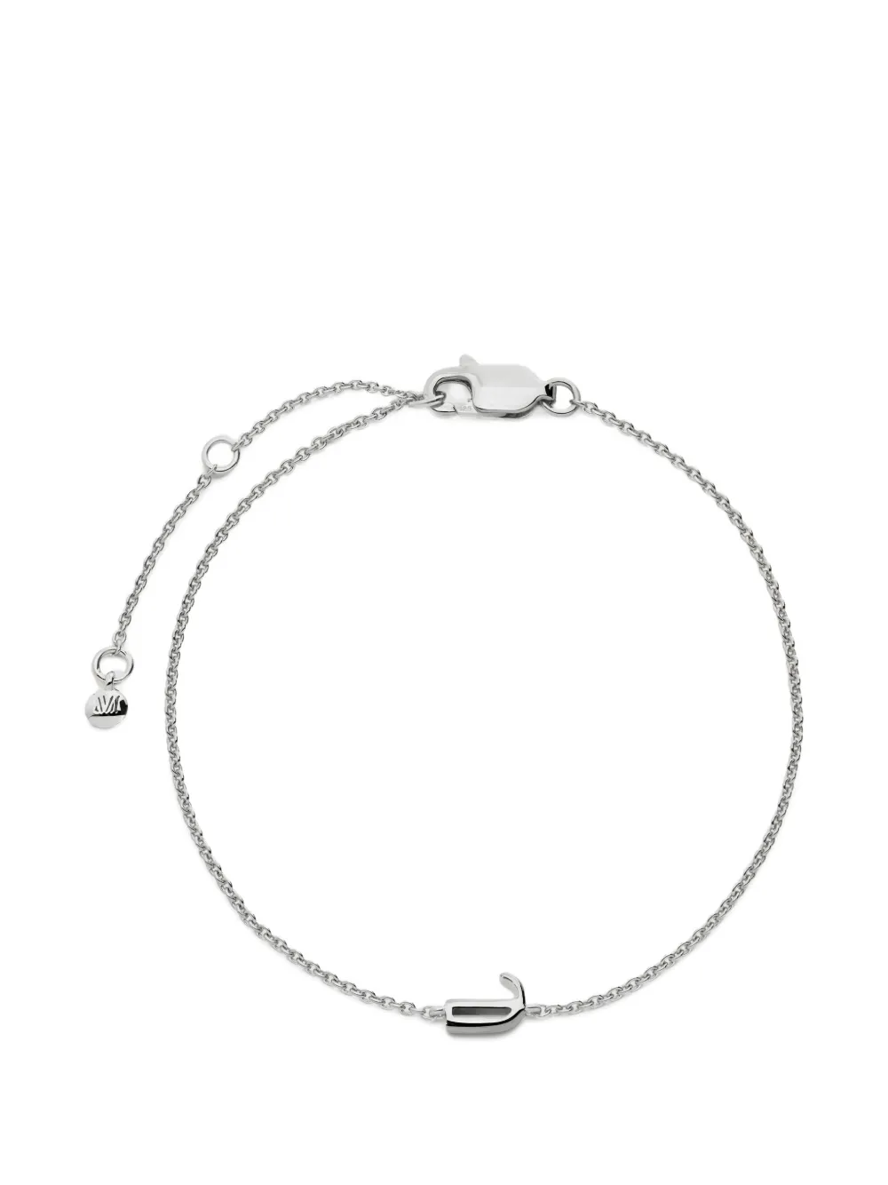 Monica Vinader Bracciale a catena Initial J - Argento