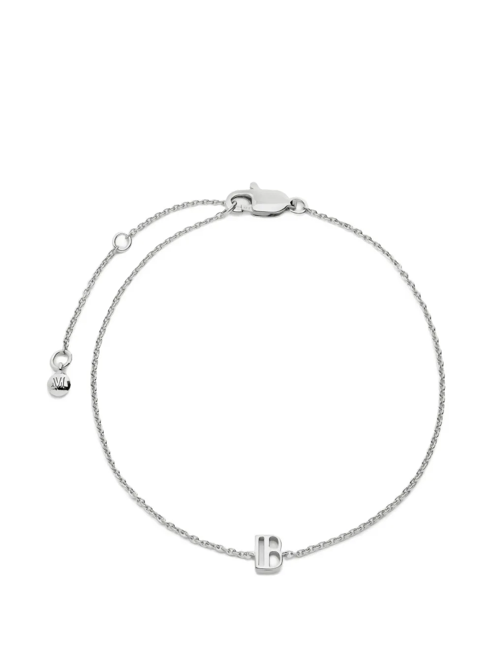 Monica Vinader Bracciale a catena Initial B - Argento