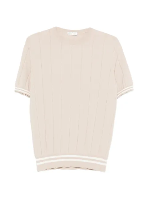 PANICALE ribbed striped T-shirt