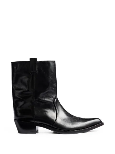 KHAITE pointed toe western boots