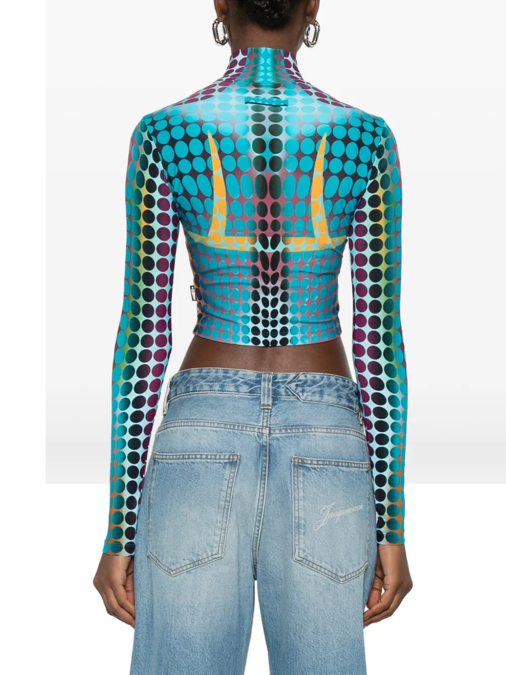 Jean Paul Gaultier Top met rits Blauw