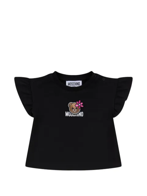 Moschino Kids تيشيرت بأبليكة دب وكرانيش