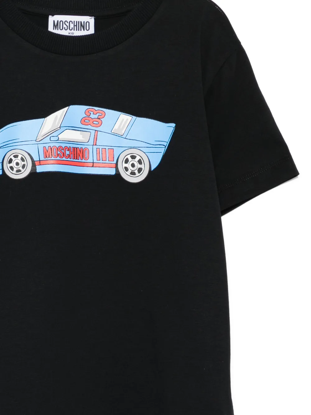Moschino Kids T-shirt met print Zwart